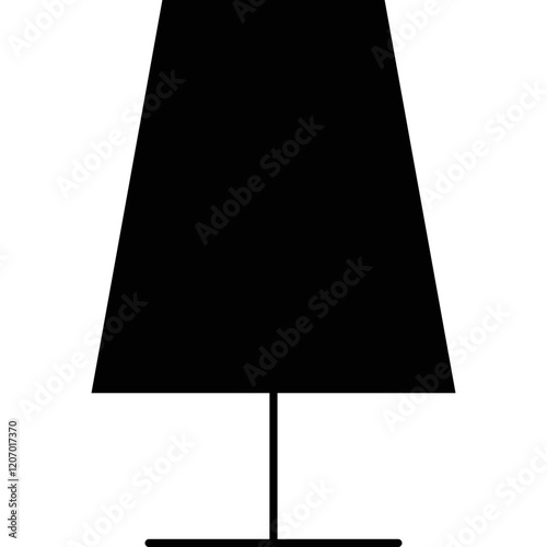 Simple vector icon table lamp
