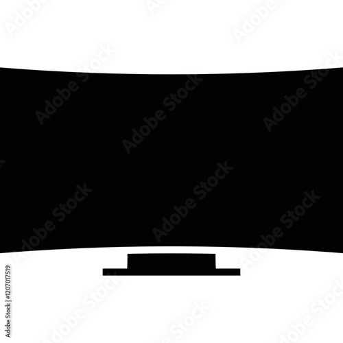 Simple vector icon tv