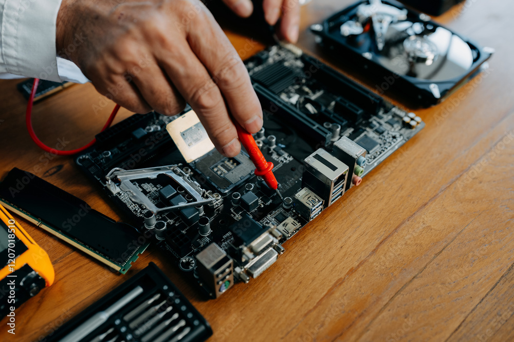 Repairing and upgrade mobile phone, electronic, computer hardware and technology concept. Repairing and upgrade mobile phone, electronic, computer hardware and technology concept.
