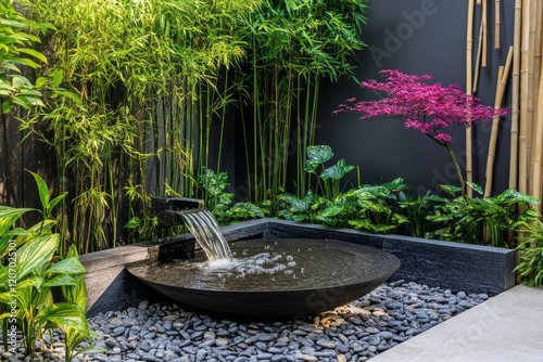 Serene Zen Garden Water Fea...