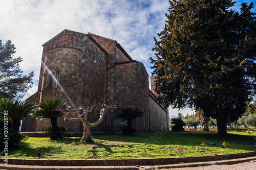 views fo the Santa Maria Regina di Anglona Sanctuary, Tursi, Basilicata