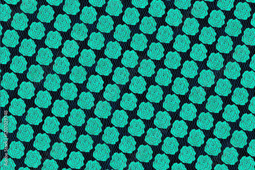 Seamless pattern on a black background with roses