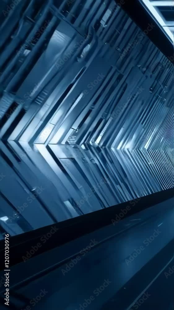 A futuristic corridor with glowing neon lights and a reflective floor, evoking a sense of advanced technology and sleek modernity. Perfect for sci-fi themes. A futuristic corridor with glowing neon lights and a reflective floor, evoking a sense of advanced technology and sleek modernity. Perfect for sci-fi themes.