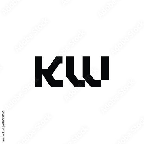 Free Download KW monogram logo design letter text name symbol monochrome logotype alphabet character simple logo - GFXLoad