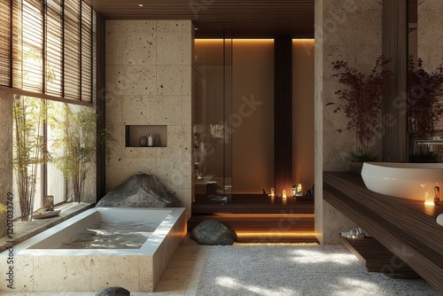 Serene Modern Japanese Spa ...