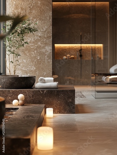Serene Spa Bathroom Design ...