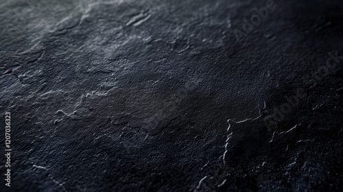 Dark Black Slate Stone Texture Background with Rough Surface