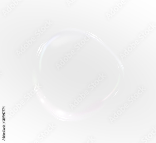 Transparent PNG background featuring floating soap bubbles on a soft white gradient. Elegant reflections and subtle light effects add a fresh, clean, and sophisticated touch—ideal for beauty, wellness