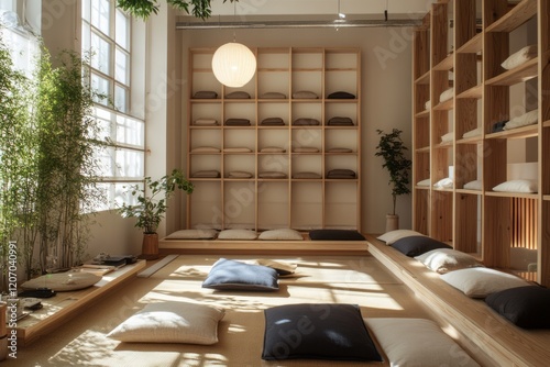Serene Minimalist Room With...