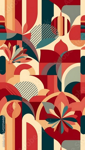 Seamless pattern background retro vintage design