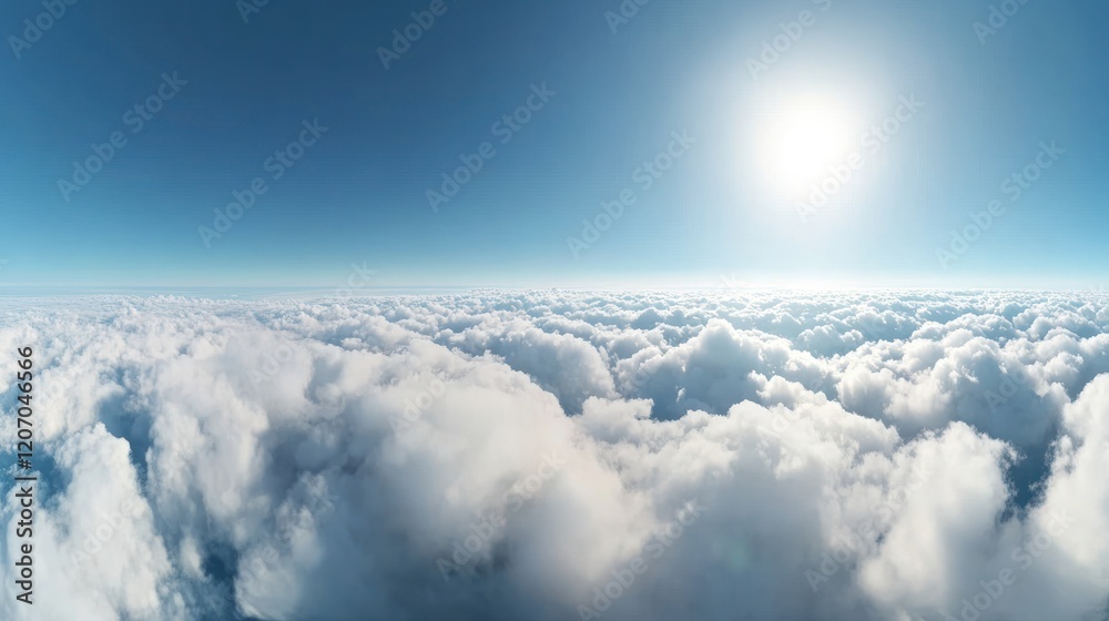 Naklejka premium Above the Clouds, a Sea of White