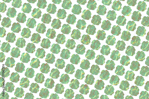 Seamless pattern with green leaves