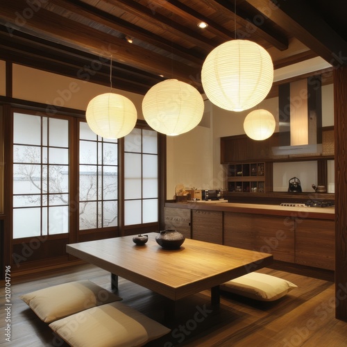 Tranquil Asian Dining Room ...