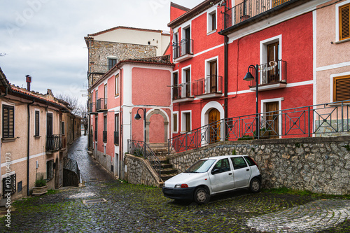 views of the village of Viggiano, Potenza Basilicata