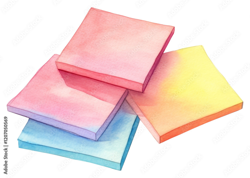 Fototapeta premium PNG Sticky notes paper accessories.