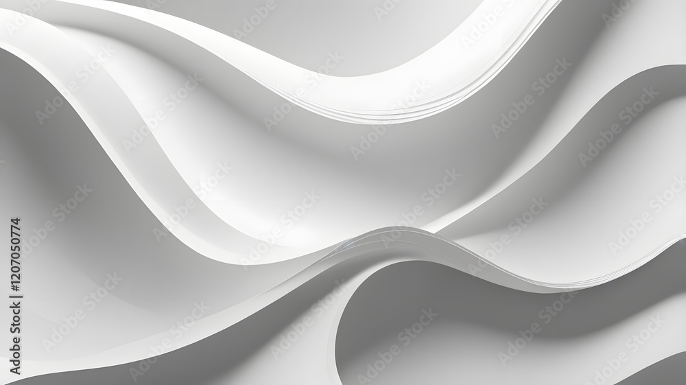 Abstract Wave Background - Minimal White Geometric Wallpaper Abstract Wave Background - Minimal White Geometric Wallpaper
