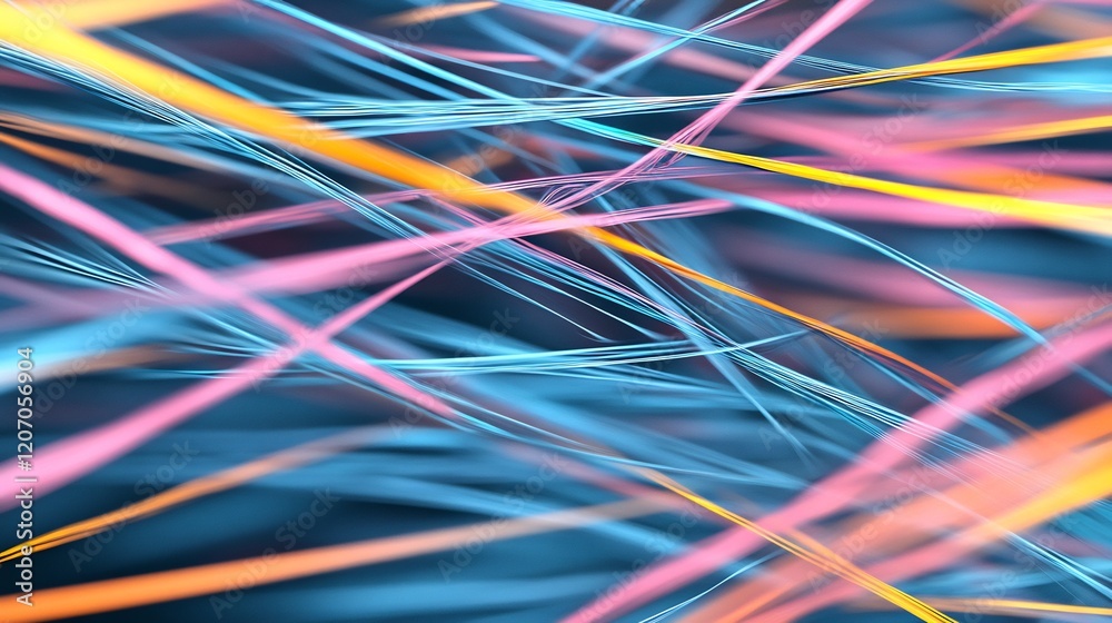 Abstract pastel lines playfully intersect creating vibrant colorful energy. AI Generated Abstract pastel lines playfully intersect creating vibrant colorful energy. AI Generated