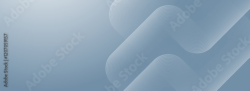 Abstract hexagon lines on gray background. Geometric stripe line art design for poster, brochure, cover, website, banner