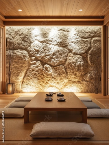 Serene Japanese Tea Room Wi...