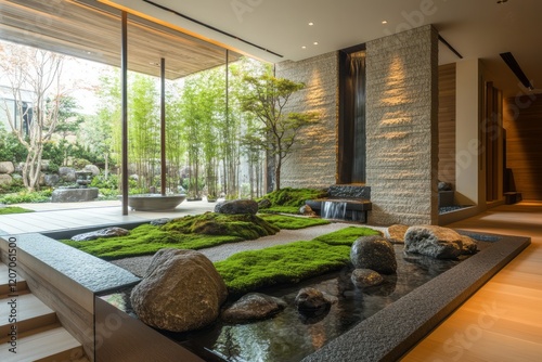 Serene Indoor Zen Garden Wa...