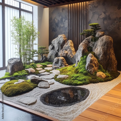 Serene Indoor Zen Garden La...