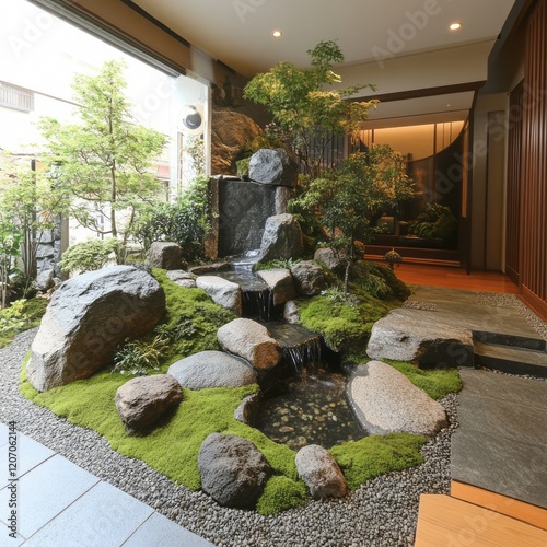 Serene Indoor Japanese Gard...
