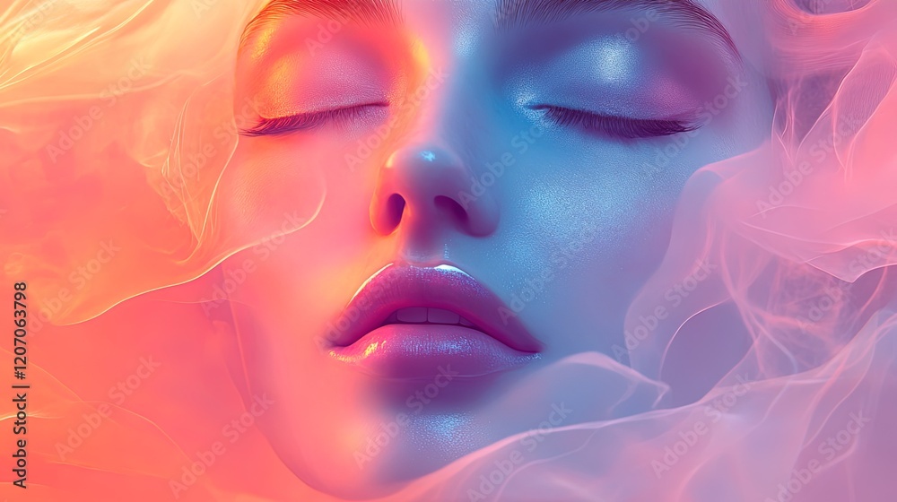 Minimalist abstract beauty designs with subtle pastel gradients and luminous accents Minimalist abstract beauty designs with subtle pastel gradients and luminous accents