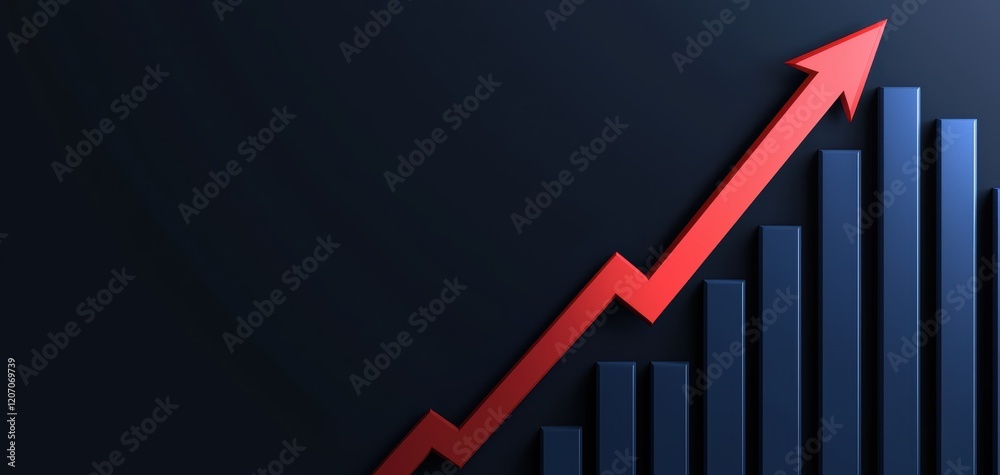 Charting progress business growth analysis financial sector infographic dark background dynamic viewpoint strategy insights