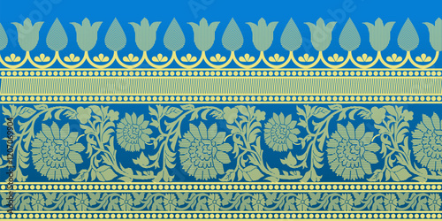 beautiful graphic saree design and this sari design is in Indian style which is for textile fashion industry and it can be used as wallpaper backdrop and website bg this style is originated in india 