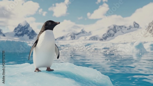 Penguin on Iceberg