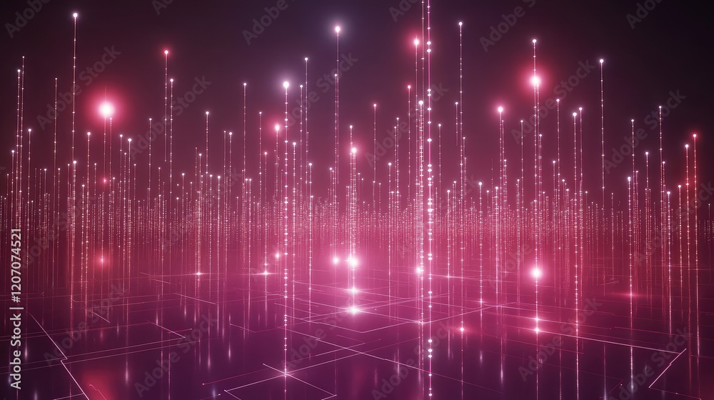 Visualization of big data networks with glowing nodes and analytics graphs, set in a clean futuristic space Visualization of big data networks with glowing nodes and analytics graphs, set in a clean futuristic space