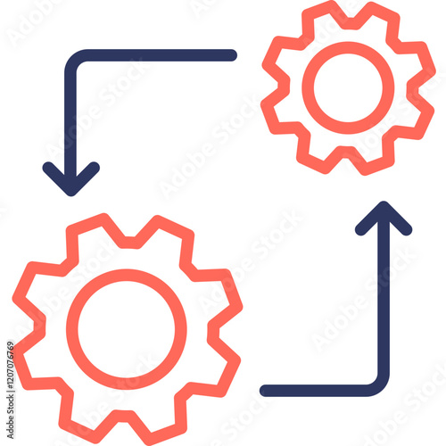 Replacement Gear line color icon