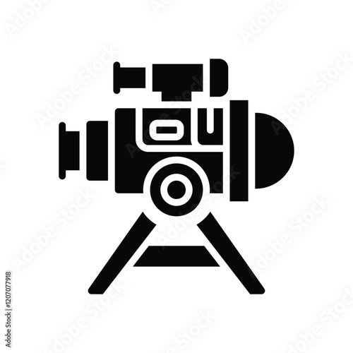 telescope solid icon. vector icon for your website, mobile, presentation, and logo design.