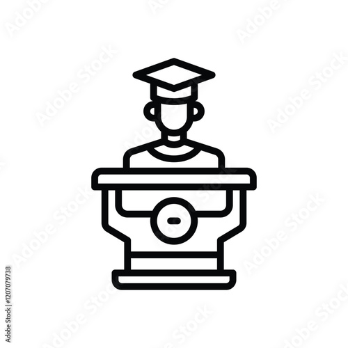 speech line icon. vector icon for your website, mobile, presentation, and logo design.