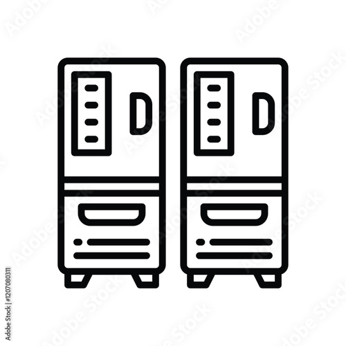 locker line icon. vector icon for your website, mobile, presentation, and logo design.