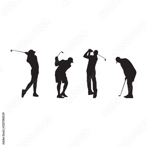 golf player silhouette