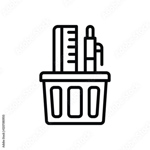 stationary line icon. vector icon for your website, mobile, presentation, and logo design.