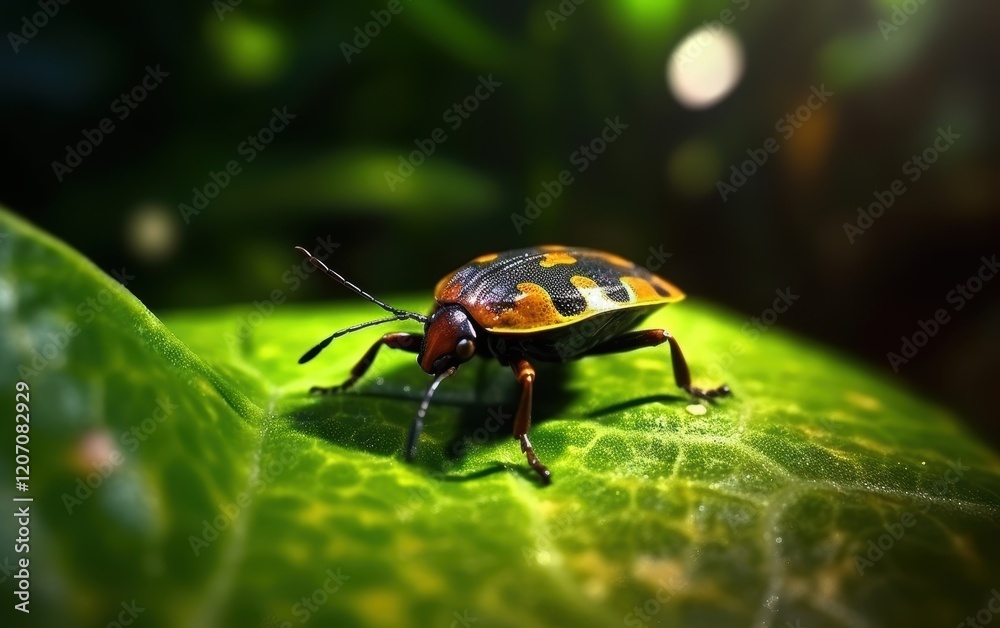 Fototapeta premium Beetle on a Leaf