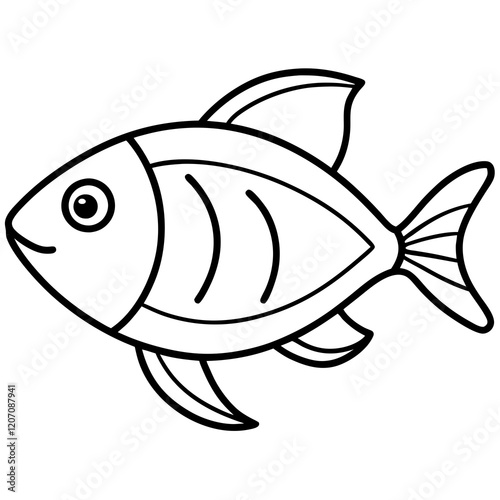 Elegant Fish Line Design