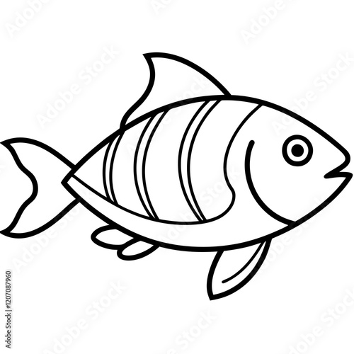 Elegant Fish Line Design