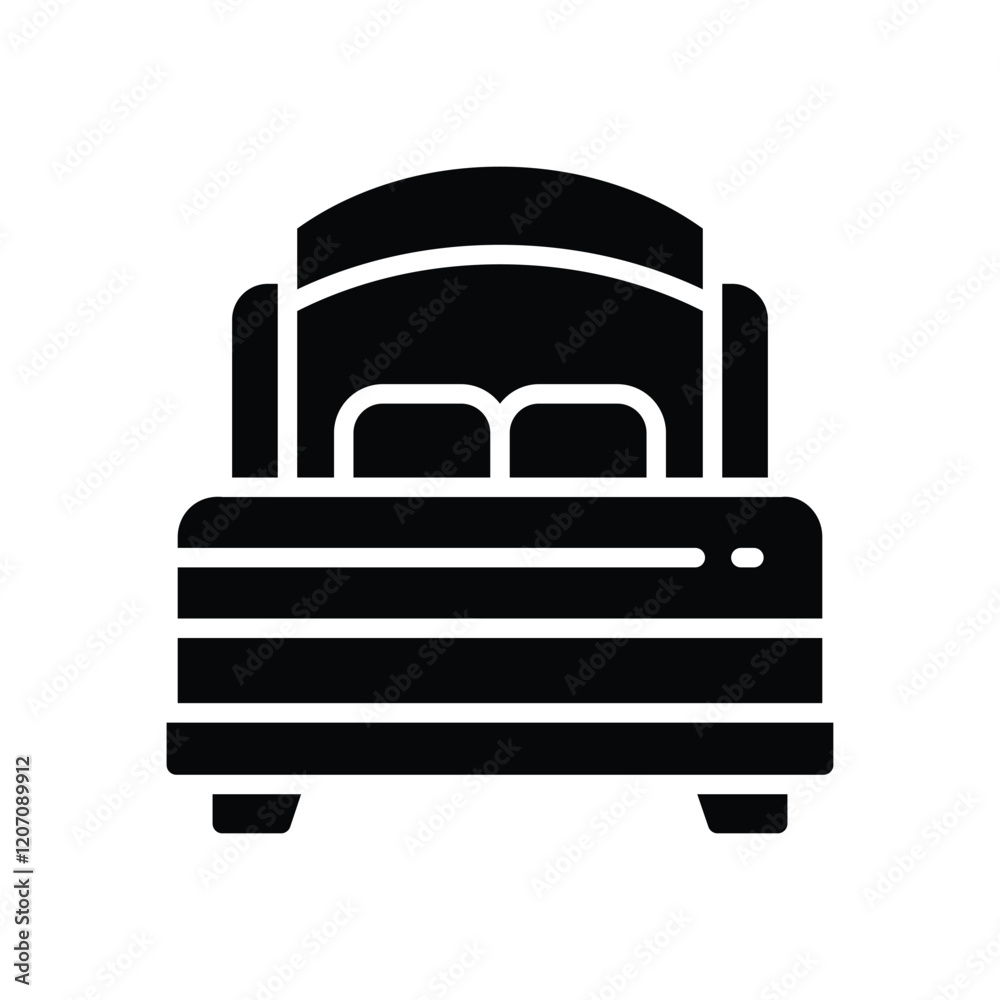 bed solid icon. vector icon for your website, mobile, presentation, and logo design. bed solid icon. vector icon for your website, mobile, presentation, and logo design.