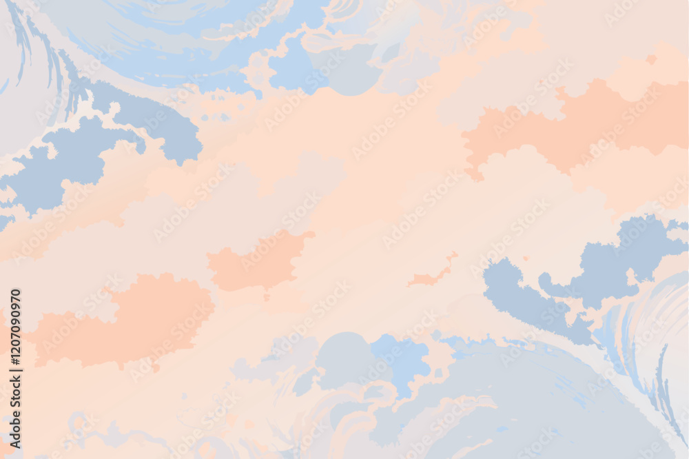 Obraz premium Soft Peach Blue Gray Abstract Background Texture