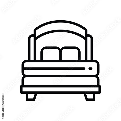 bed line icon. vector icon for your website, mobile, presentation, and logo design.