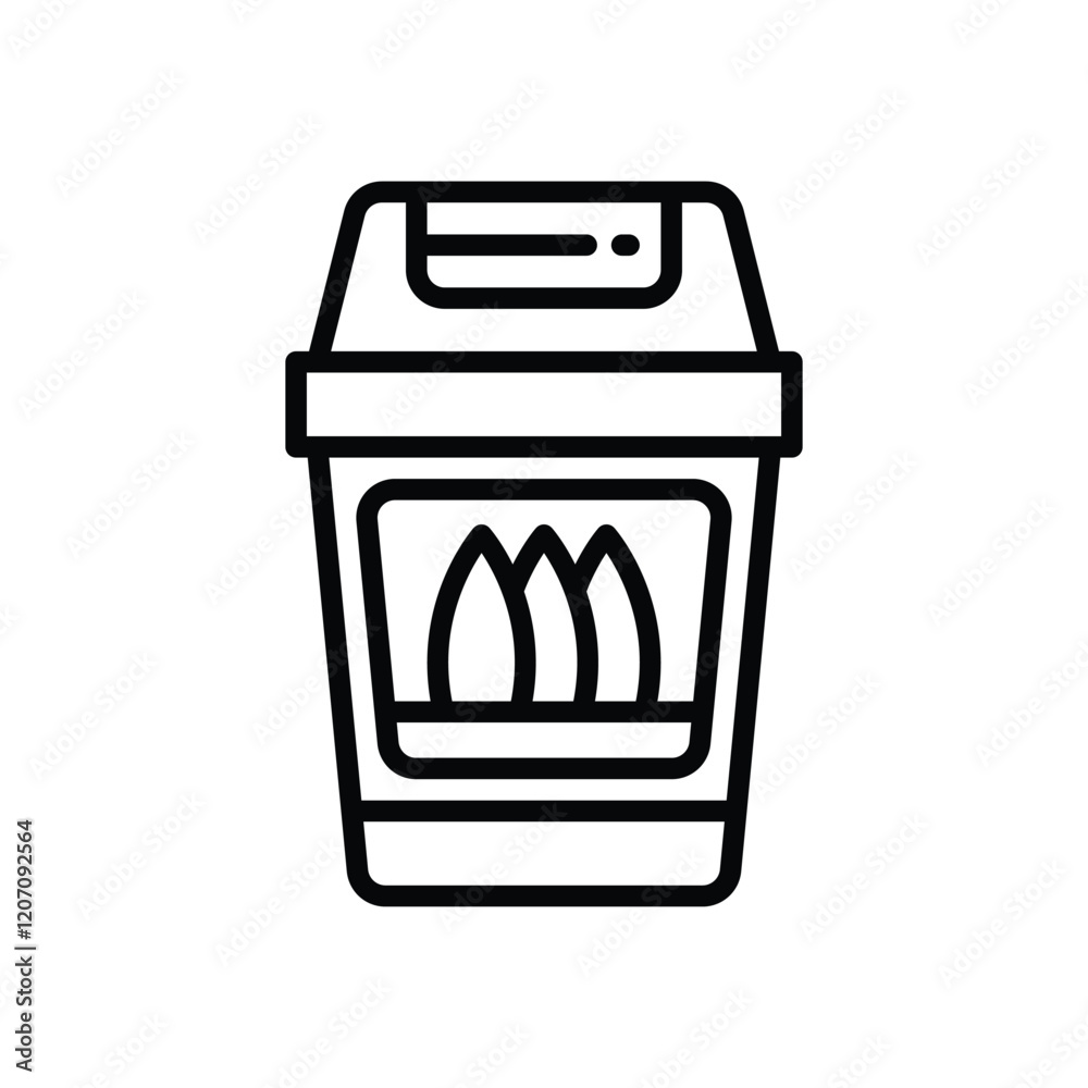 trash line icon. vector icon for your website, mobile, presentation, and logo design. trash line icon. vector icon for your website, mobile, presentation, and logo design.