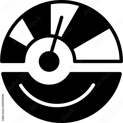 Speedometer mixed icon