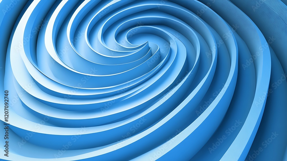 Abstract Blue Swirling Spiral Design Pattern Abstract Blue Swirling Spiral Design Pattern