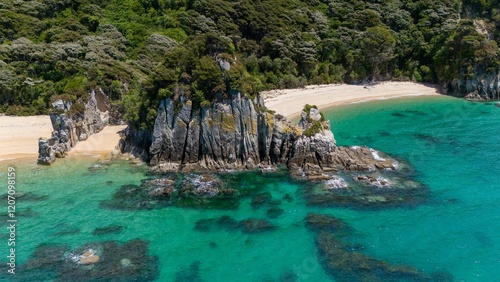 Secluded Beach in Abel Tasman National Park photo