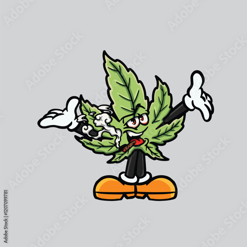 leaf weed smoking blunt and holding bag nug weed flower face high stoned