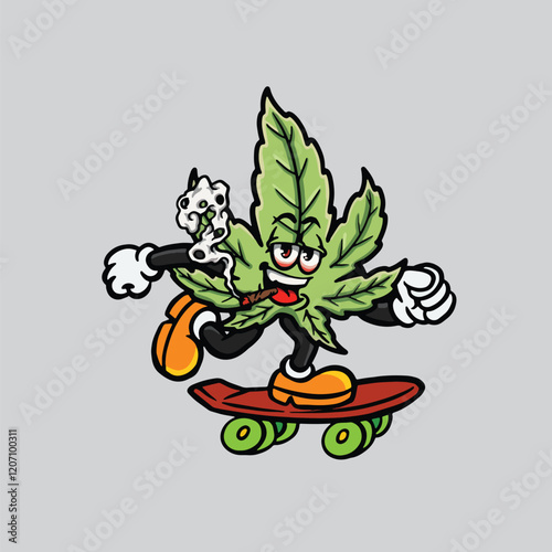 leaf weed smoking blunt and holding bag nug weed flower face high stoned