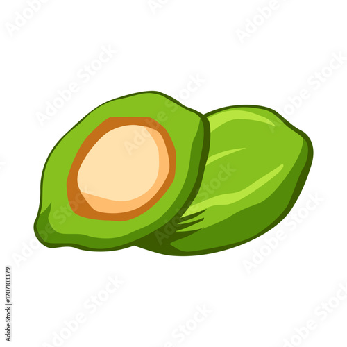 Make a Professional Green Coconut Vector